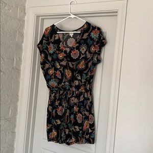 Black romper with beautiful colored patterns